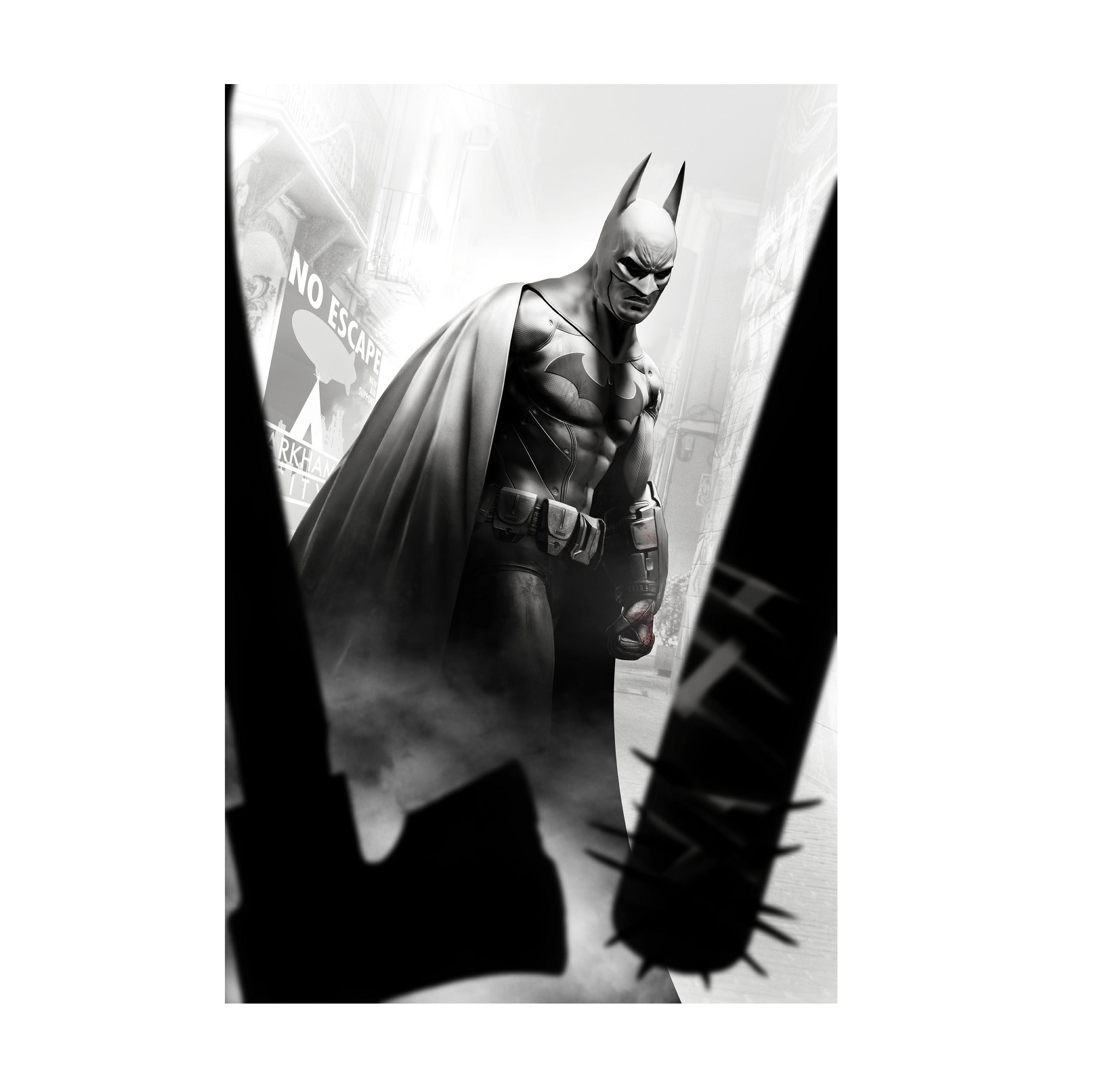 Batman Arkham City Batman vs thugs art poster print